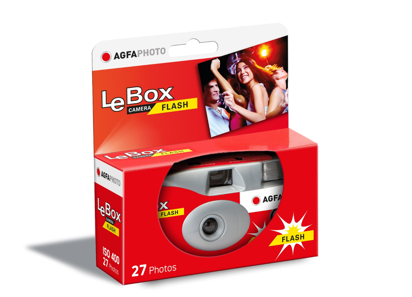 Product Image of Agfa LeBox Single Use Disposable Camera with Flash 27 exposures