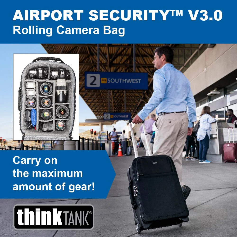 CLEARANCE Think Tank Photo Airport Security V3.0 Carry On Camera Bag - Black