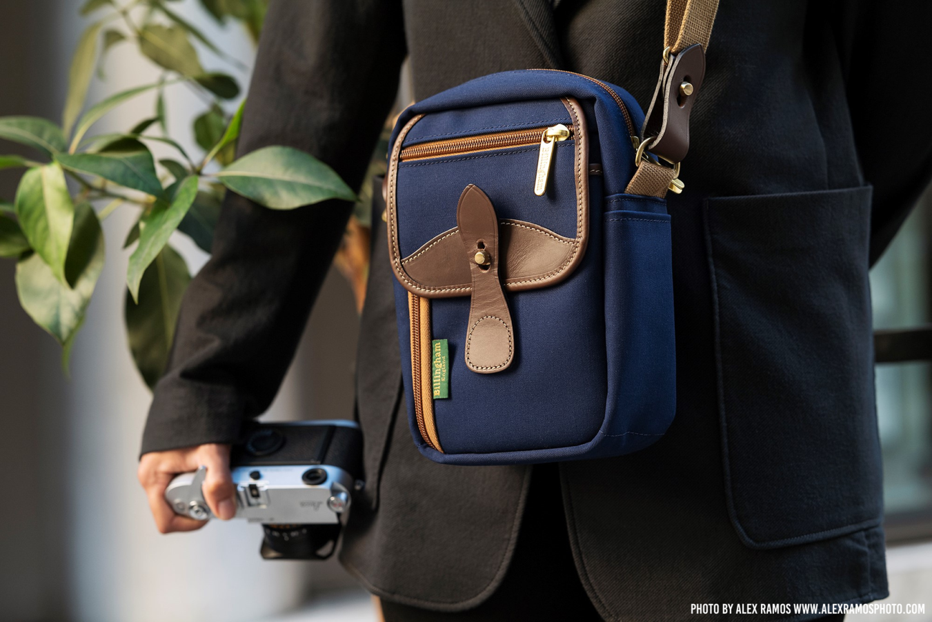 Billingham Airline Stowaway Camera Case - Navy / Chocolate