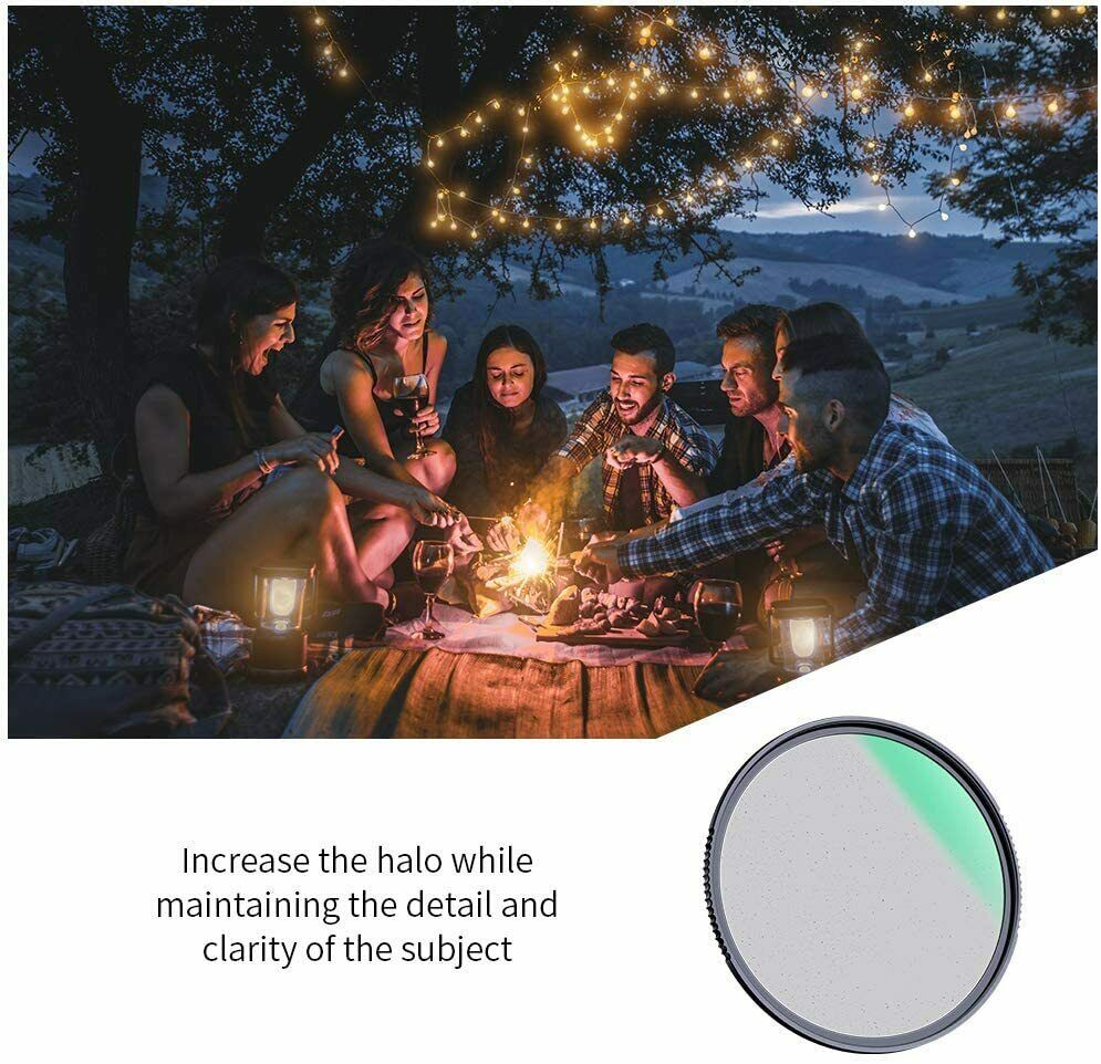 K&F Concept Black Mist Filter 1/8 Special Effects Filter Multi Coated Waterproof Scratch-Resistant Anti-Reflection Nano-X Series