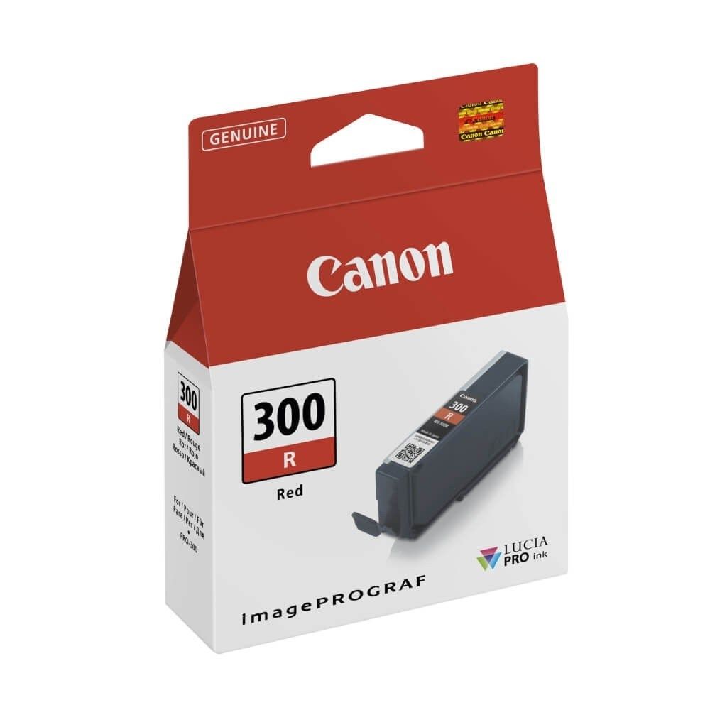 Canon PFI-300 Ink Cartridge - Red - Inkjet