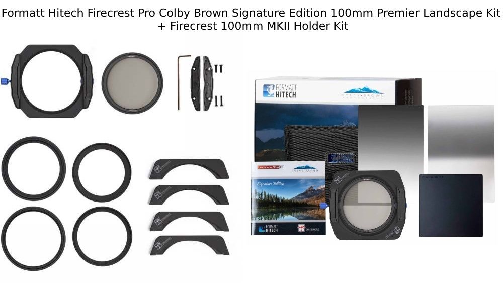Formatt Hitech Firecrest Landscape Filter Kit by Colby Brown with 100mm MKII Holder