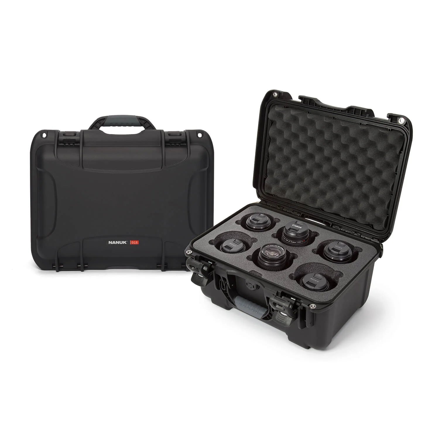 Product Image of NANUK Protective Case 918 w/Custom Foam - Graphite (for 6-Up Lenses)