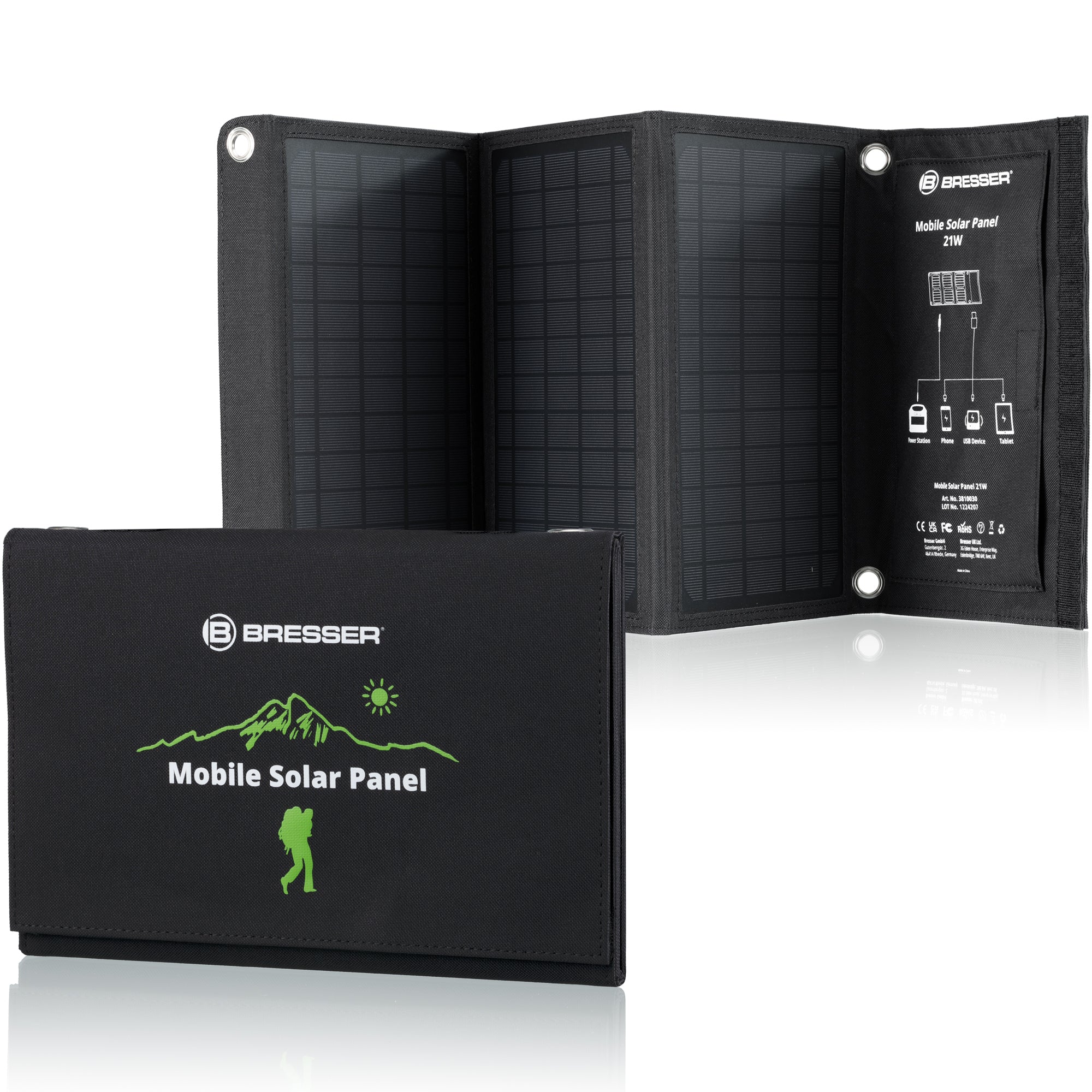 Bresser Mobile Solar Panel 21 Watt With USB
