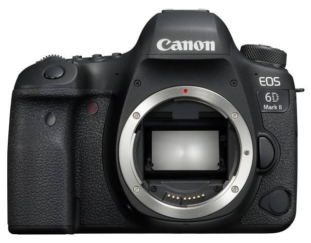 Canon EOS 6D Mark II DSLR Camera Body - Front view of the camera body with the internal components and sensor visible