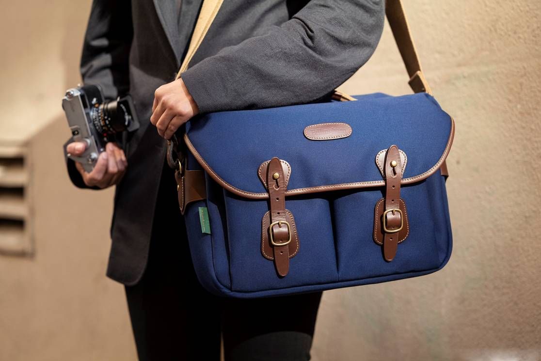 Product Image of Billingham Hadley One Camera/Laptop Bag - Navy / Chocolate