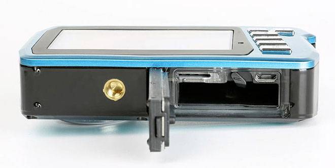 Easypix W3048 Edge Iceblue – Submersible Camera, 48MP Dual Screen