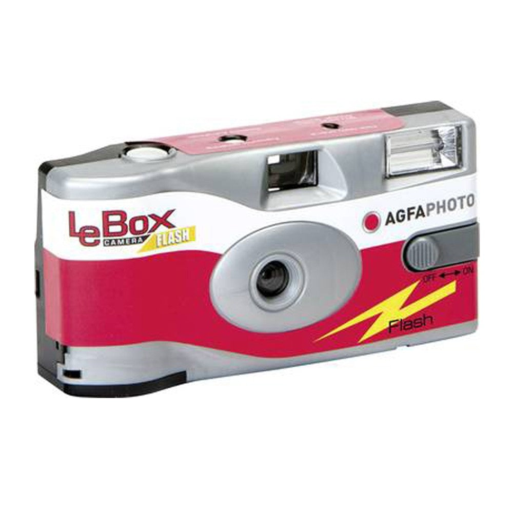 Agfa LeBox Single Use Disposable Camera with Flash 27 exposures