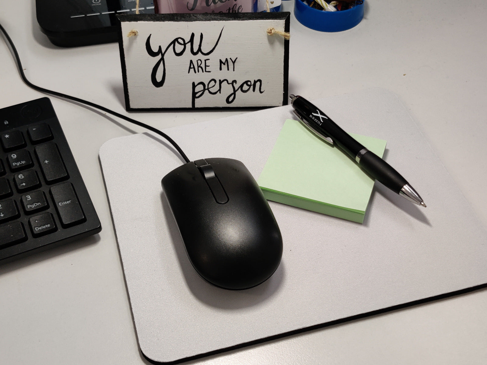 Product Image of Personalised Mouse Mat for Offices, with your image and text