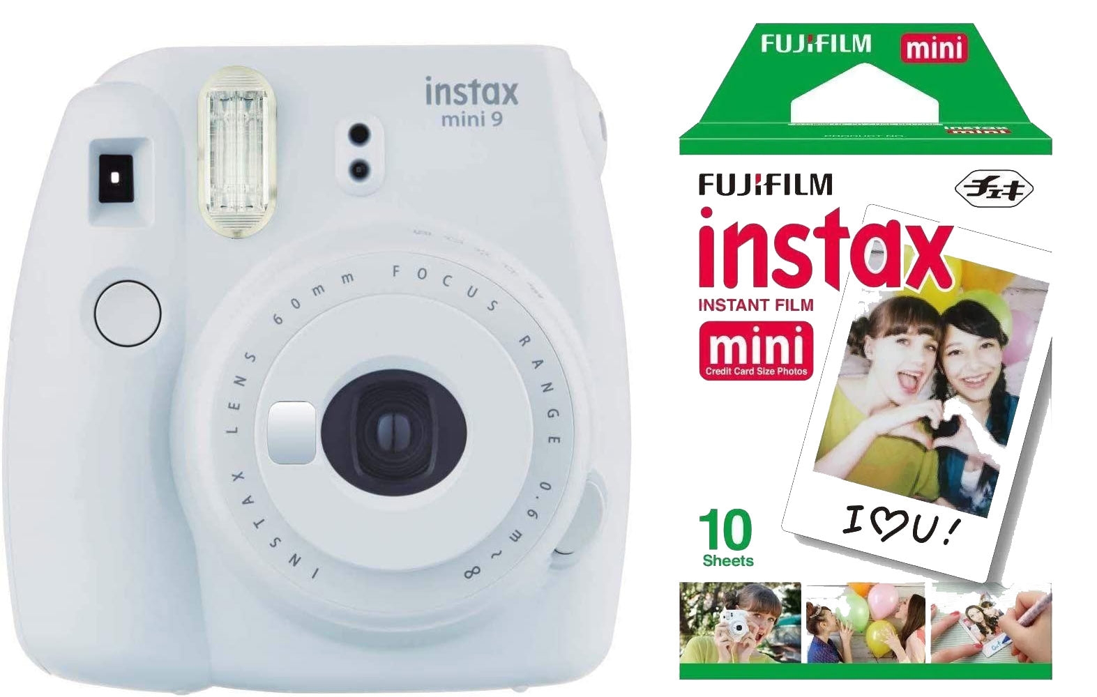 Product Image of Fujifilm instax mini 9 instant Camera - Smoky White With 10 shots