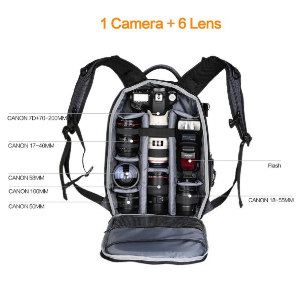 K&F Concept Large DSLR Camera Backpack