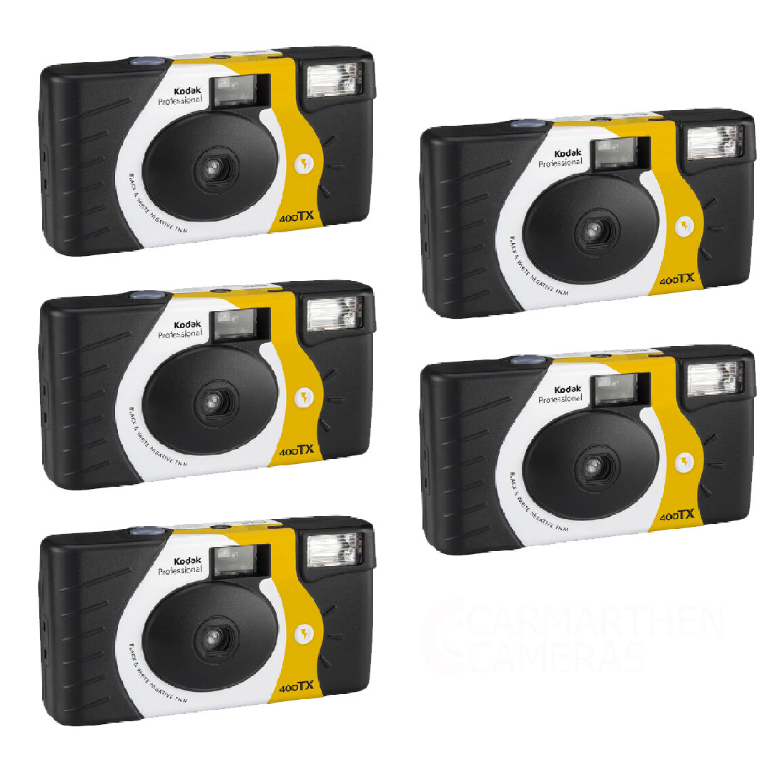 Product Image of Kodak Professional Tri-X B&W 400 - 27 Exposure Single Use Camera - Pack of 5