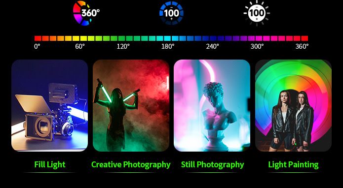 Sirui Duken T60 RGB LED Telesopic Tube light