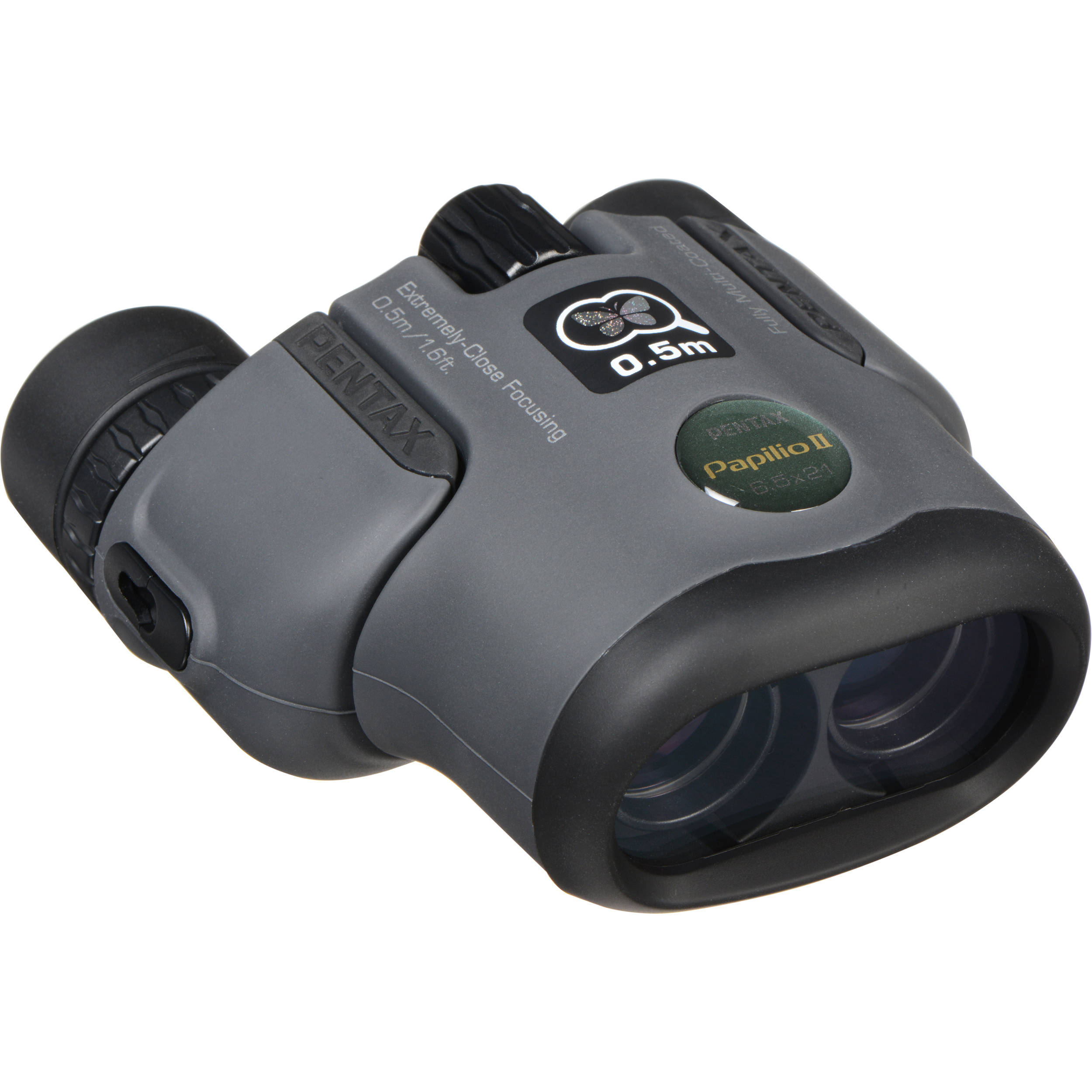 Pentax Papilio II 6.5x21 Binoculars - Grey
