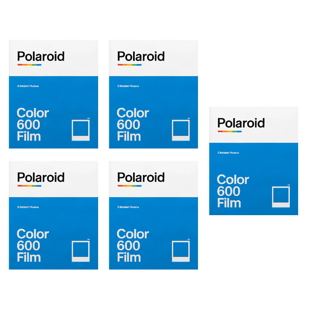 5 X Polaroid Colour Instant Film For 600 Cameras