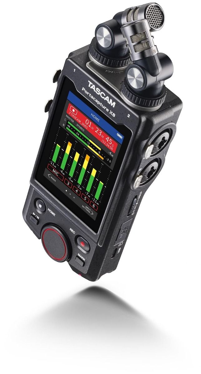Tascam Portacapture X8 High-Resolution Multi-Track Handheld Recorder