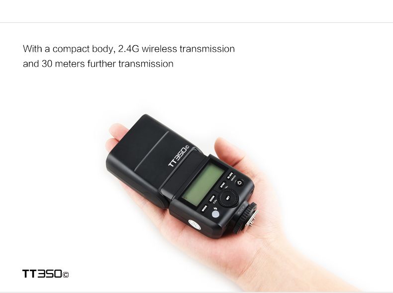 Godox TT350C 2.4GHz TTL SpeedLite Flash - Canon