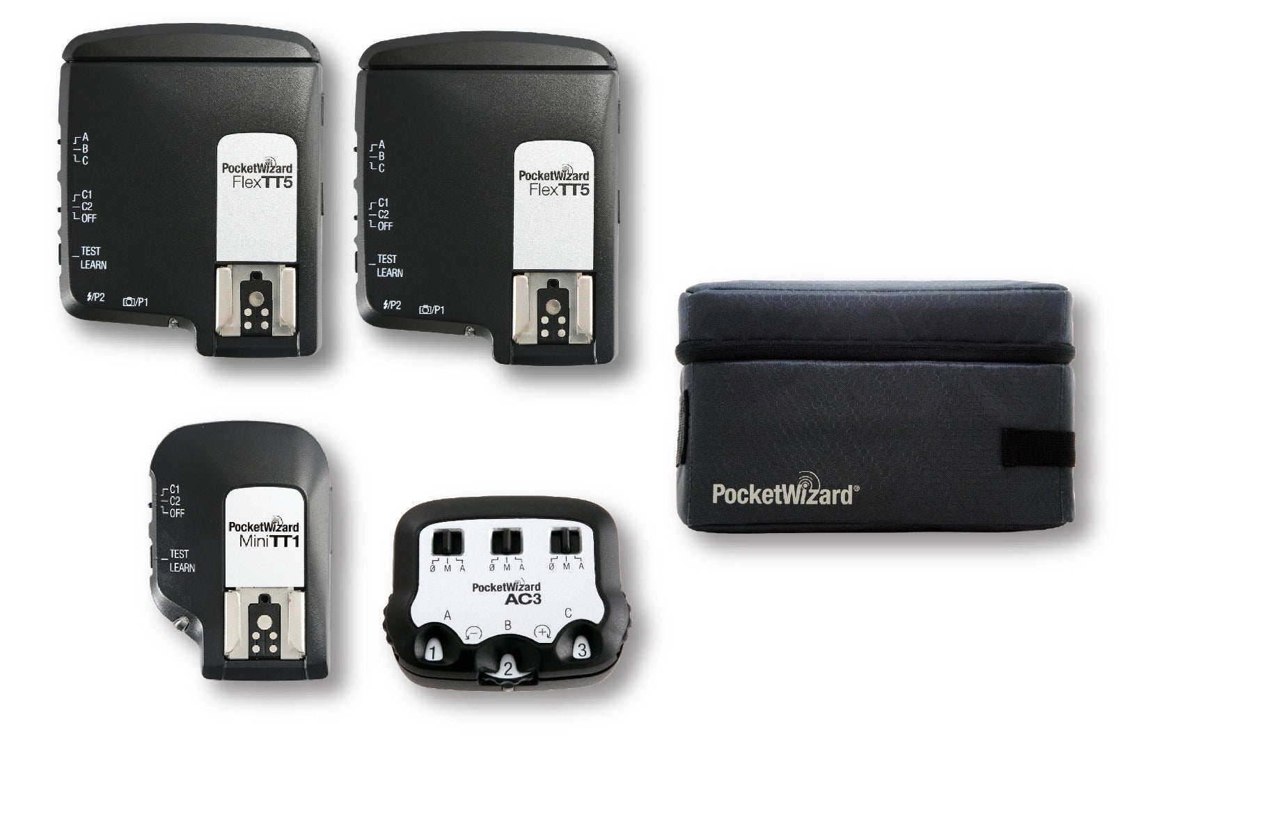 Product Image of PocketWizard TTL Wireless Radio Super 5-Pack All-In-One System for Canon E-TTL Flash Control System, - PW-TTL-5PAK-C