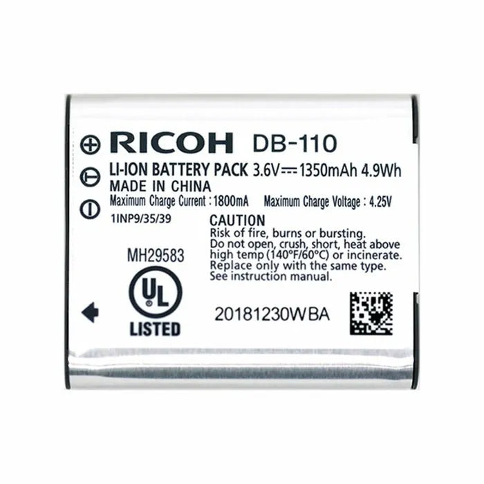 Ricoh Rechargeable Battery DB-110 for GR III