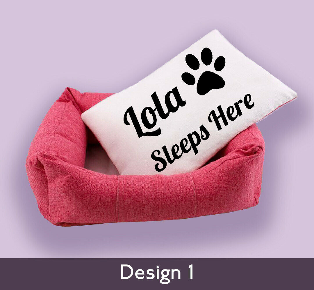 Personalised Pet Bed - Pink