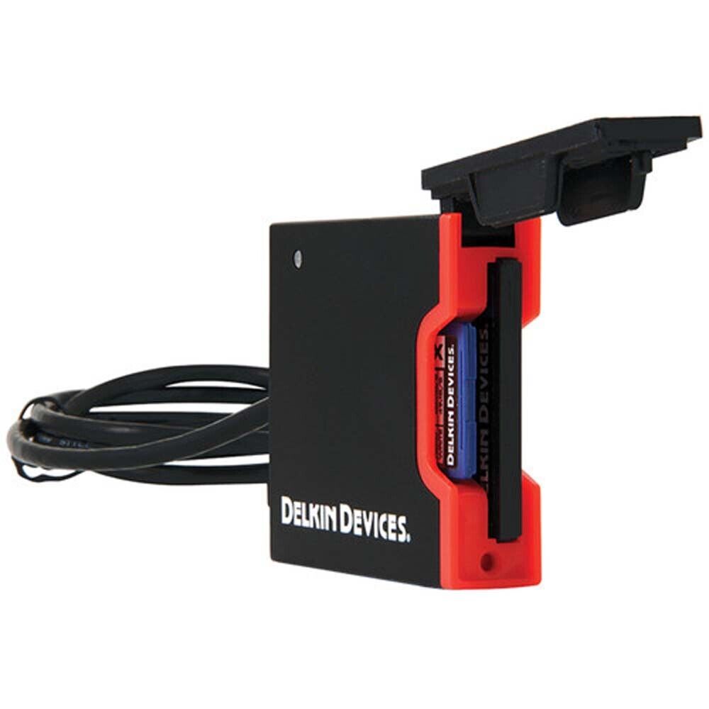 Delkin USB 3.0 Dual Slot SD UHS-II and CF Memory Card Reader - Black