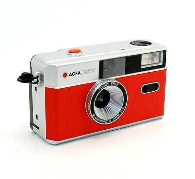 Product Image of AGFA 35mm Film Reusable Compact Camera in Red & Silver
