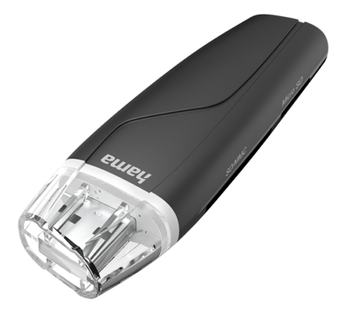 Product Image of Hama USB 2.0 SD & microSD card reader - Black