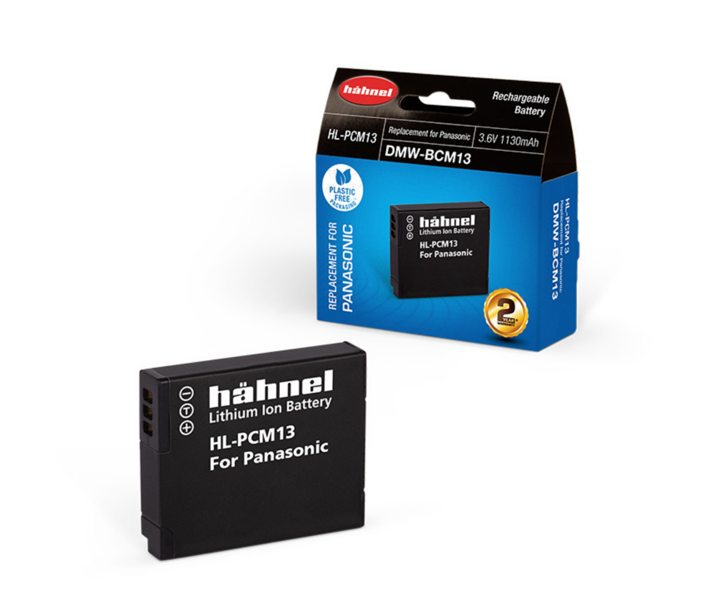 Product Image of Hahnel HL-PCM13 Li-ion Replacement Battery for Panasonic DMW-BCM13