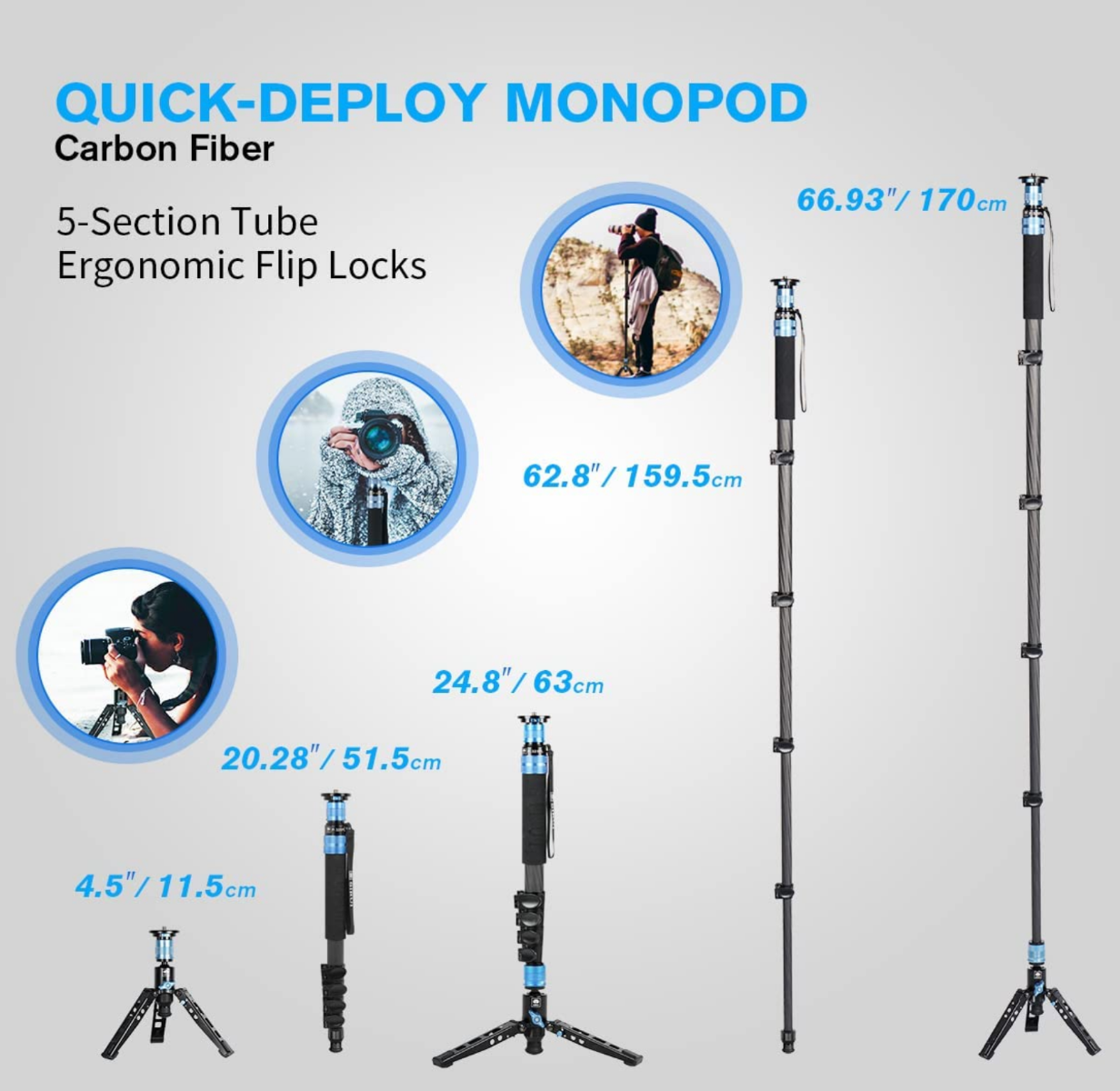SIRUI P-325FL Camera Monopod
