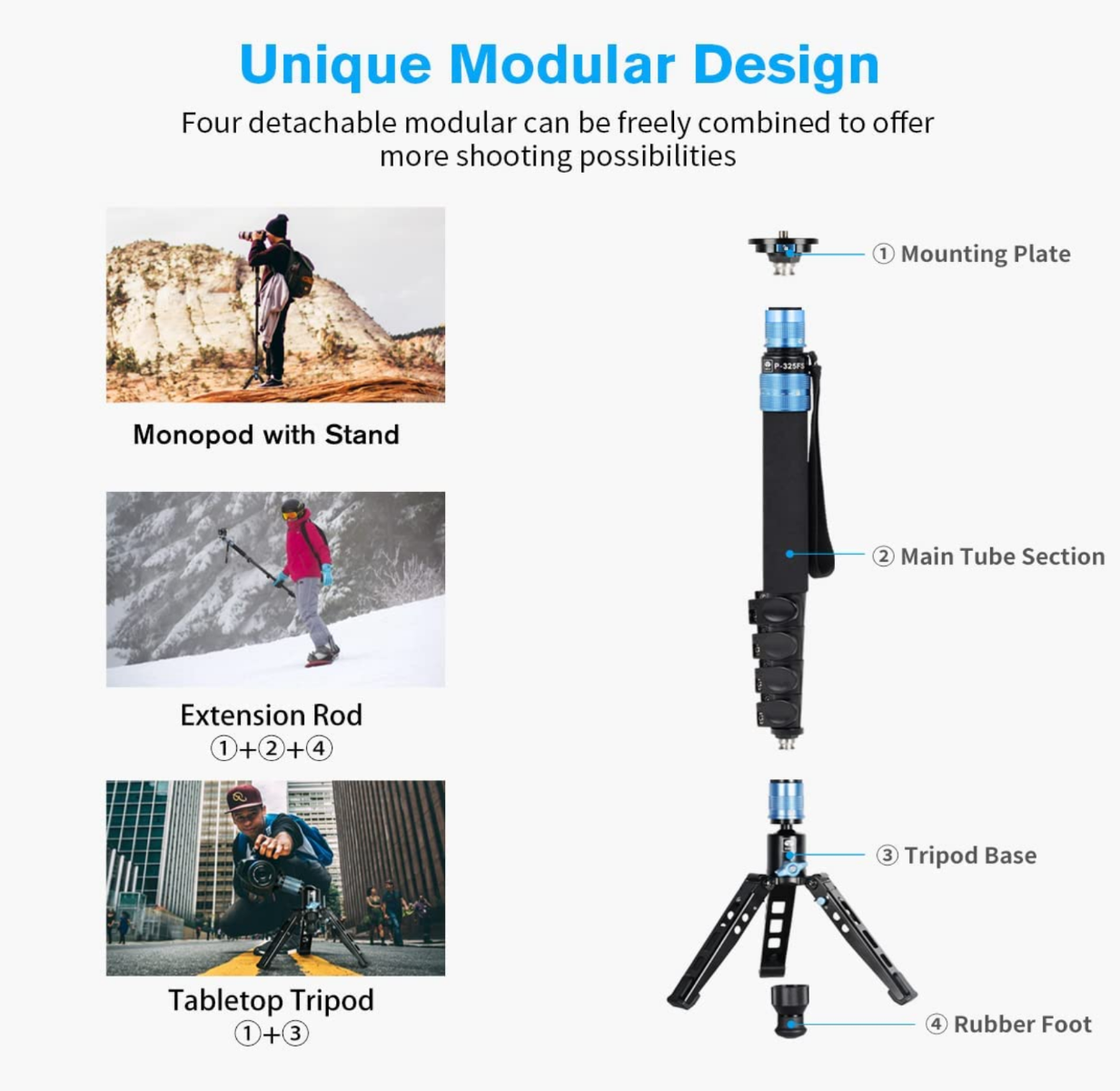 SIRUI P-325FS Camera Monopod