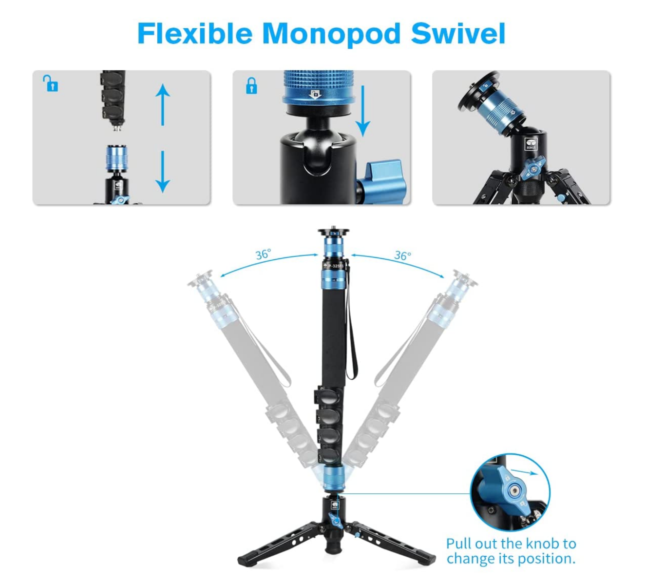 SIRUI P-325FS Camera Monopod