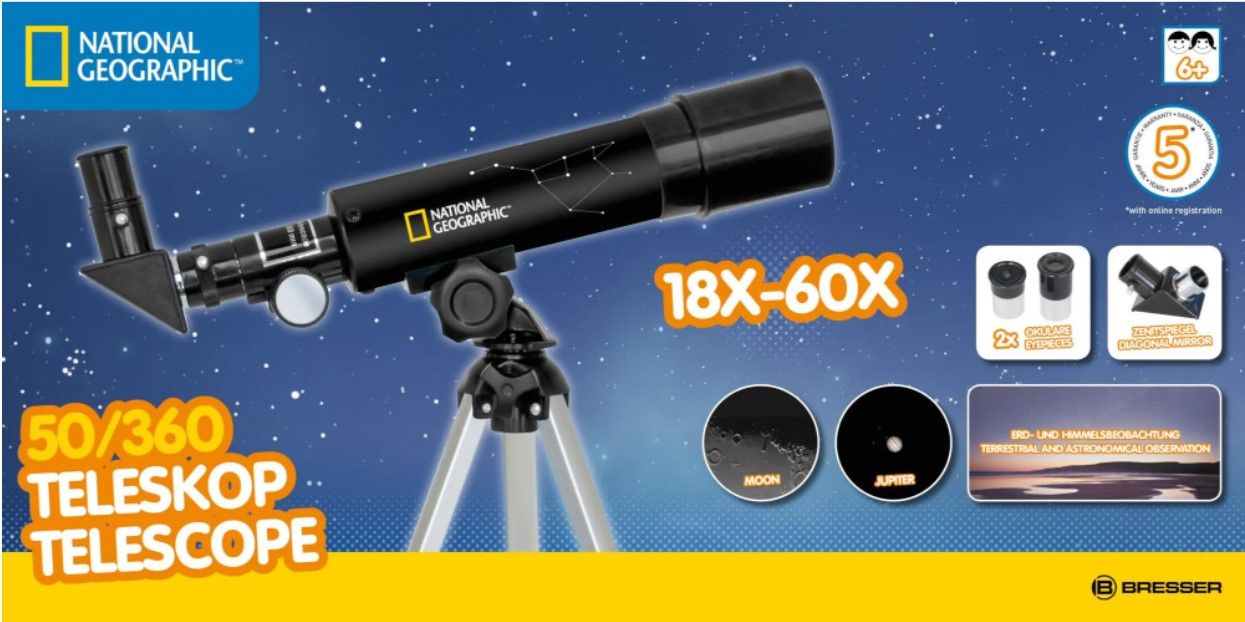 National Geographic 50/360 Refractor Telescope