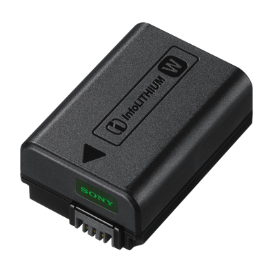 Sony NP-FW50 W-series Rechargeable Battery Pack for NEX-3, NEX-5, NEX-7 - Product Photo 1 - Front side view of the battery