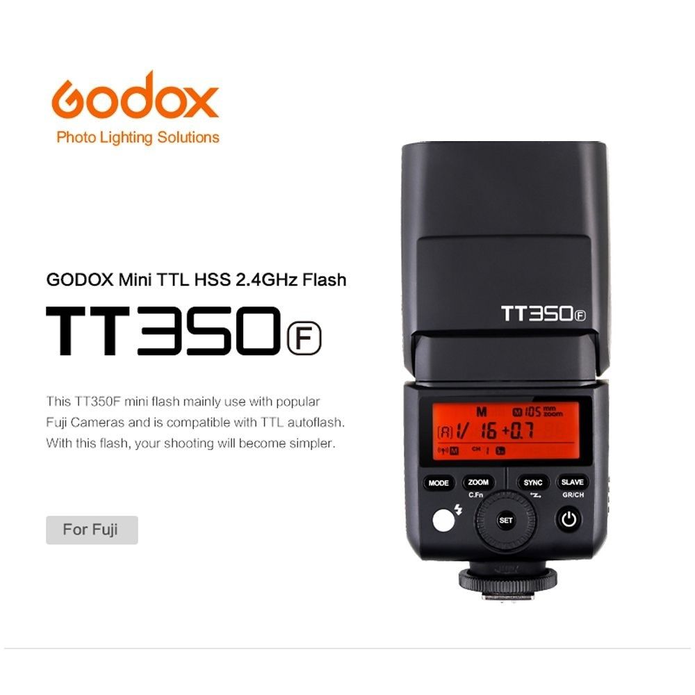 Godox TT350F 2.4GHz TTL SpeedLite Flash - Fujifilm