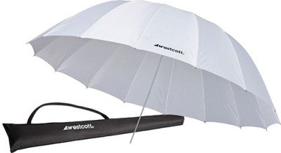 Product Image of Westcott 7 foot 2.2m Parabolic Umbrella - White 4632