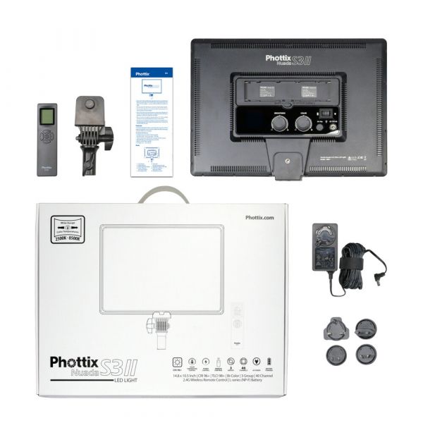 Phottix Nuada S3 II Bi-Colour Video LED Light with Remote