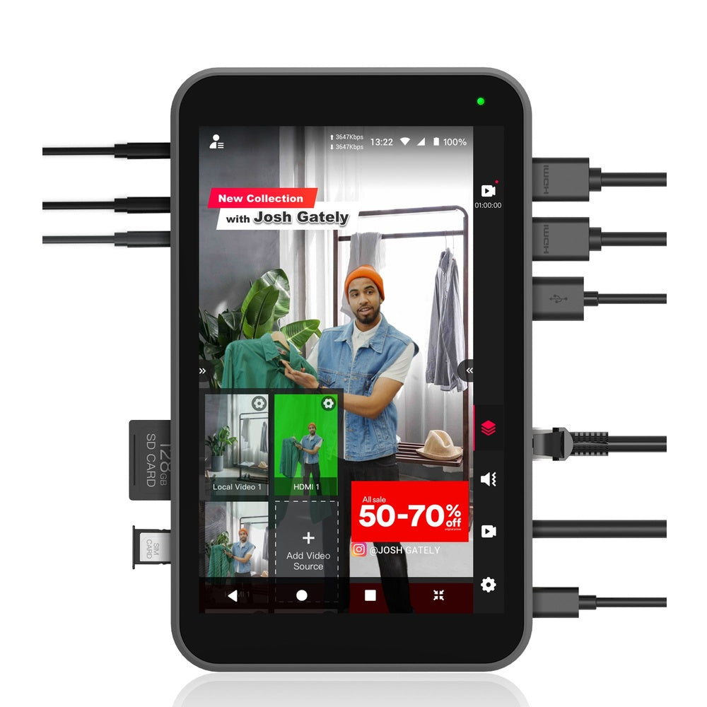 Product Image of YoloLiv Instream Vertical Video All-In-One Switcher, Monitor, Stream TikTok, Instagram