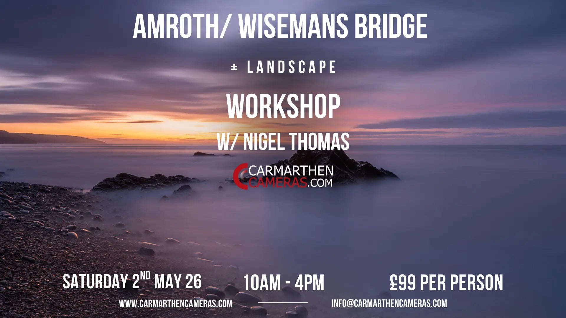 Amroth/ Wisemans Bridge Photography workshop w/ Nigel Thomas Photography!
