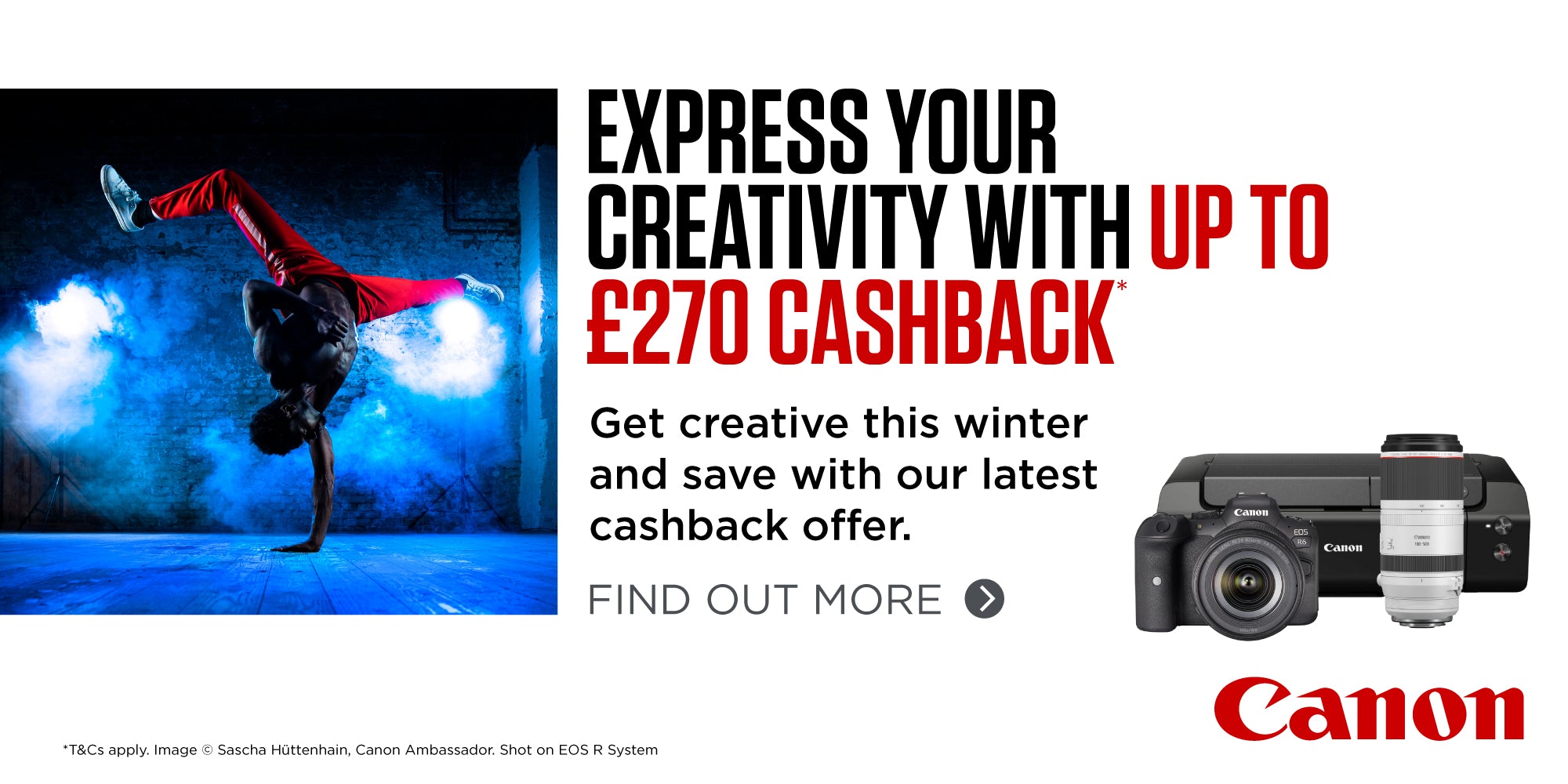 Canon announces winter cashback - Save up to £450