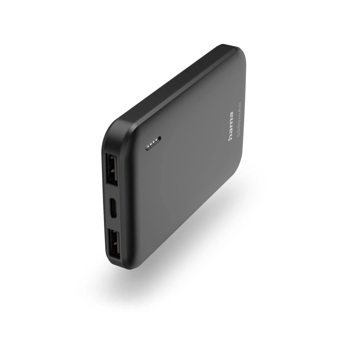 Hama "Pocket 5" Power Pack, 5000 mAh, Outputs: 2x USB-A, anthracite