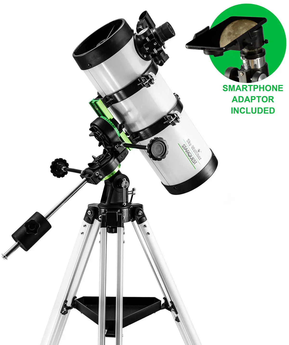 Skywatcher Starquest 1145P 114mm (4.5") f/4.4 Parabolic Equatorial Newtonian Reflector Telescope 10286