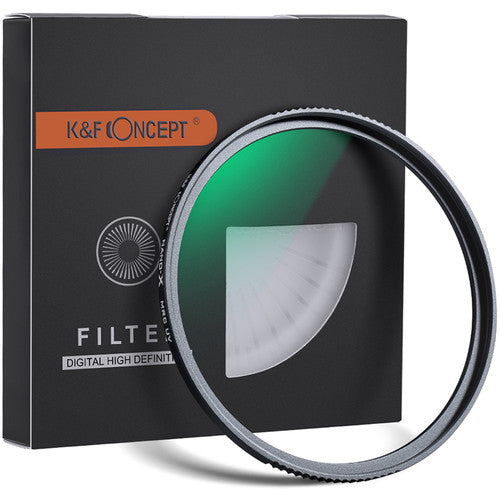 K&F Concept 58mm Nano-X Super Hard HD Green Multi-Coated Waterproof German Optics Schott B270 UV Filter