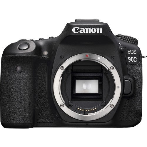 Canon EOS 90D DSLR Camera (Body Only) - Front view with internal components and sensor visible