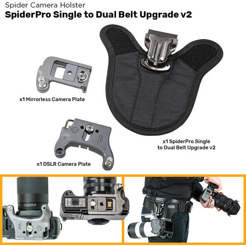 Spider Camera Holster Spiderpro v2 Single to Dual-Belt Upgrade
