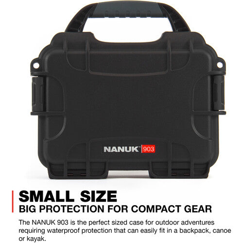 Nanuk 903 Waterproof Hard Case With Foam Insert - Black