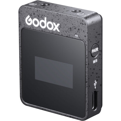 Godox MoveLink II M2 Compact 2-Person Wireless Microphone System for Cameras & Smartphones with 3.5mm 2.4 GHz