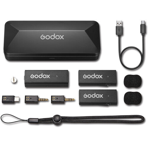 Godox MoveLink Mini UC 2-Person Wireless Microphone System for Cameras & Smartphones 2.4 GHz (type C)