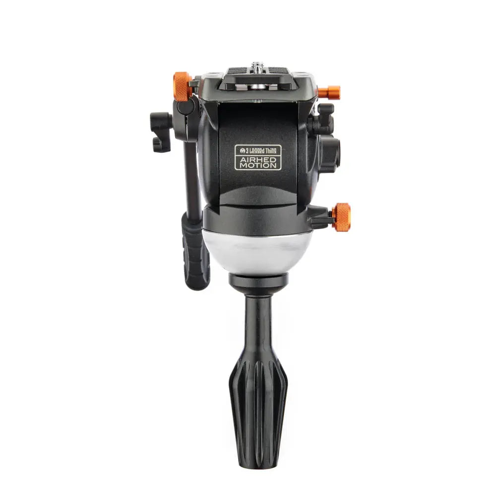 Camera tripod head with Airhed Motion branding on a white background
