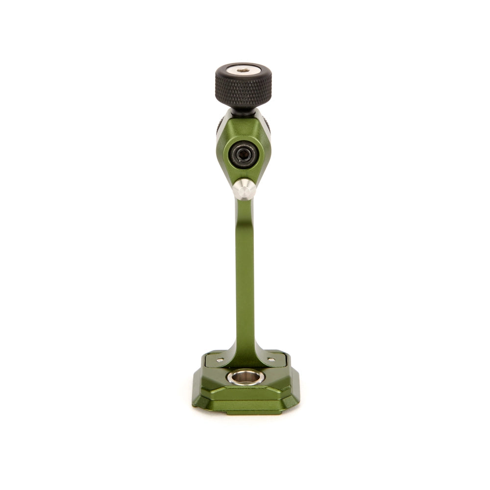 3 Legged Thing Binoz Binocular Mount Green front angle