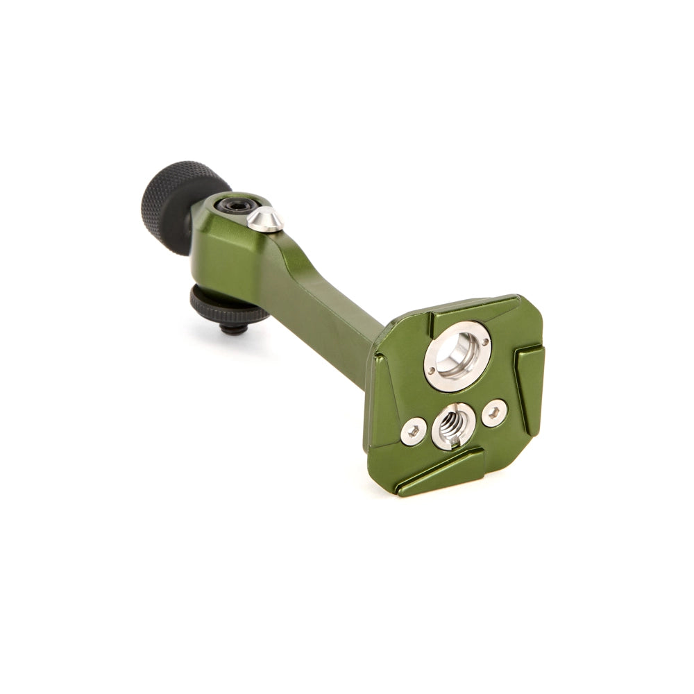 3 Legged Thing Binoz Binocular Mount Green bottom angle